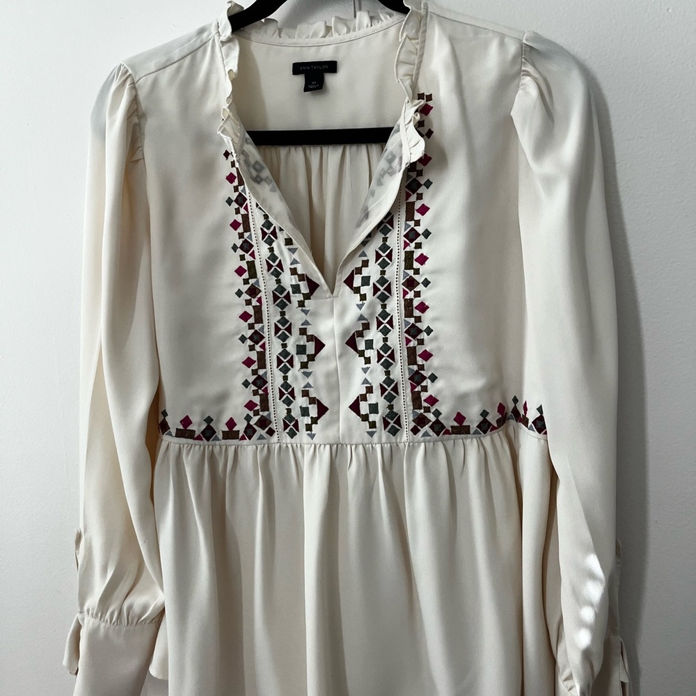 Long Sleeve Ann Taylor Blouse